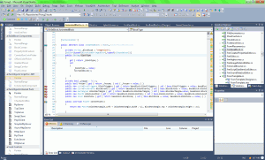 Screen capture from Visual Studio 2010