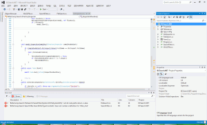 Visual Studio 2012 IDE screen capture