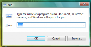 Windows Vista Run dialog